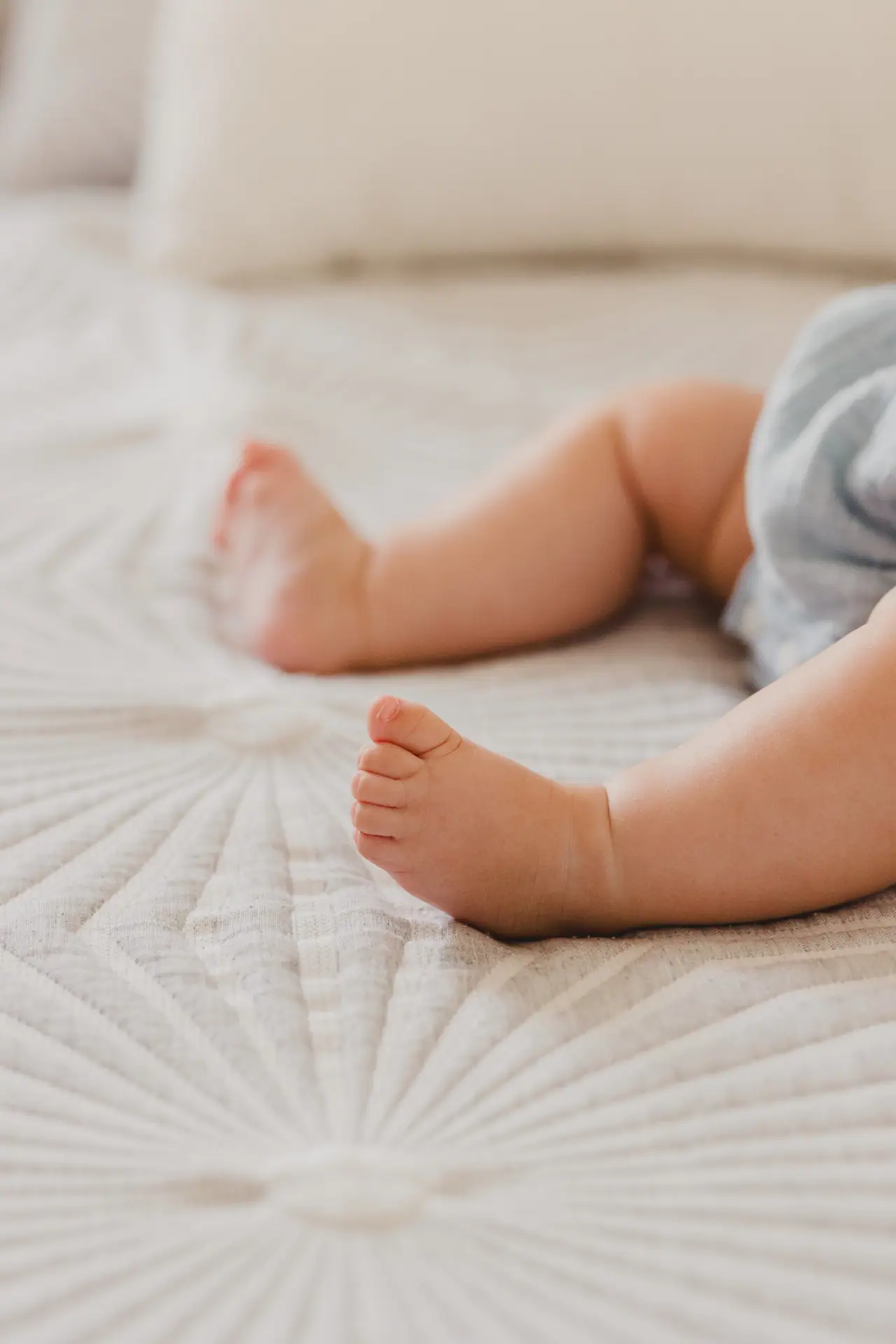 Fotografía de bautizo: pies bebe